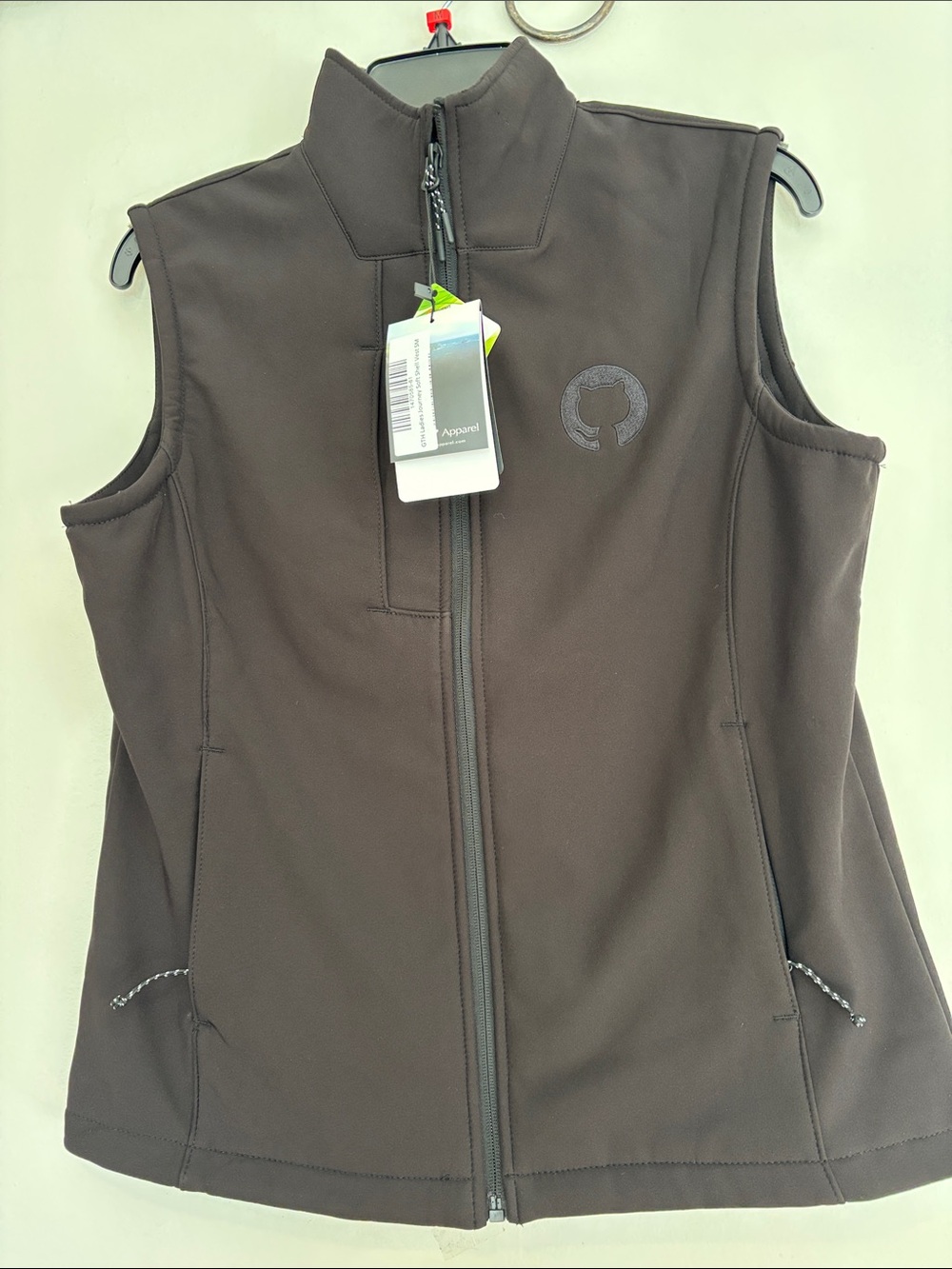 Fossa journey Women’s Brown Softshell Vest with High Collar